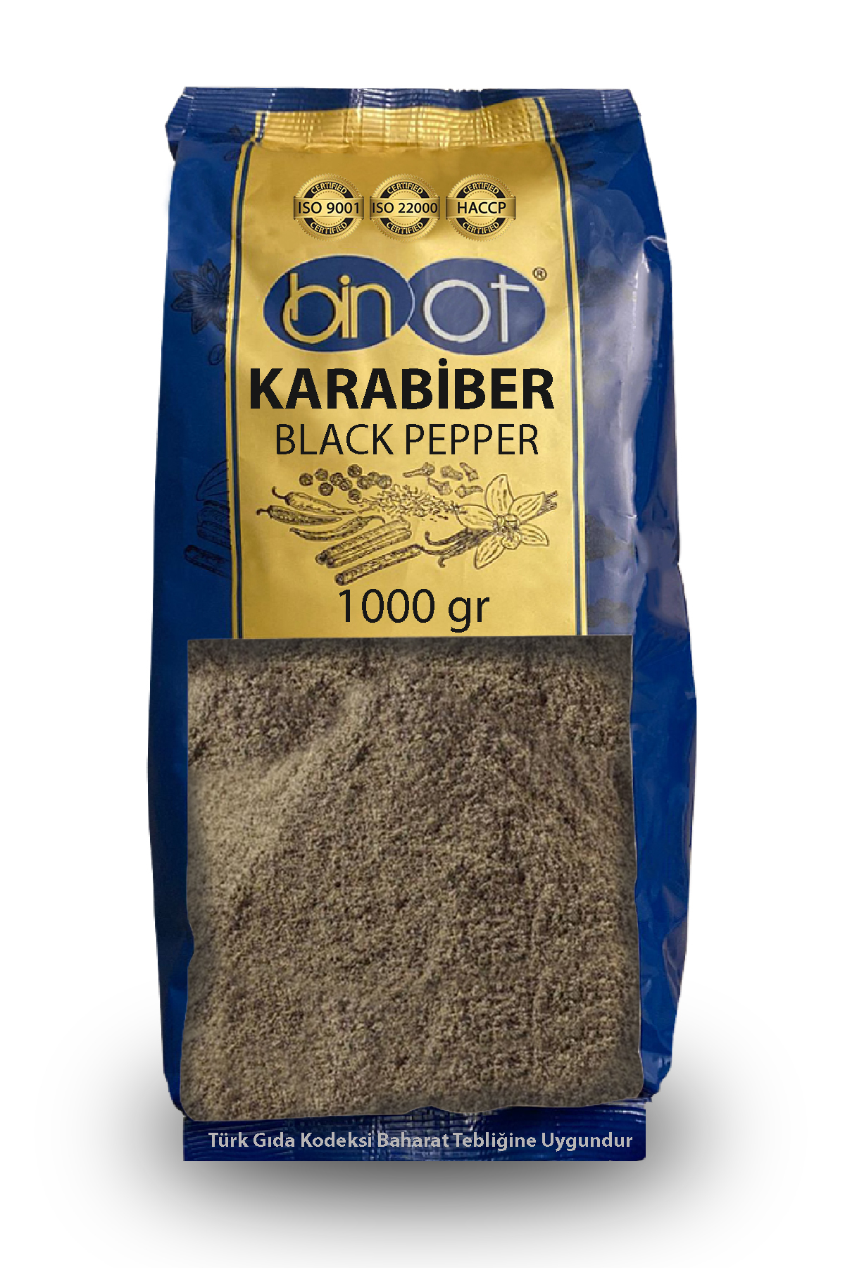 BİNOT KARABİBER TOZ 1 KG