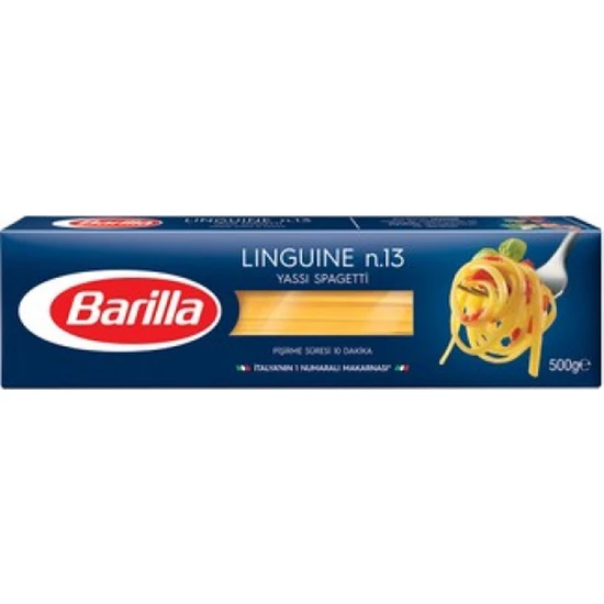 Barilla Linguine / Yassı Spagetti Makarna 500 gr 